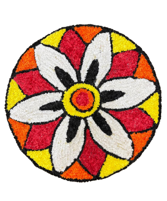 Round Rangoli Mat – 2 Feet
