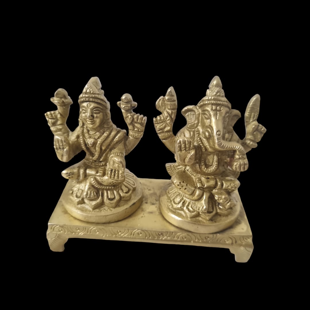 Lakshmi ji and Ganesha ji Statue/Murti (Set)