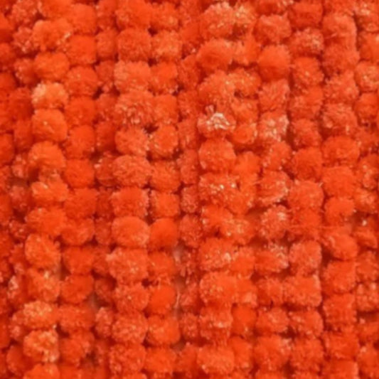 Orange Marigold Artificial Festive Flower Decoration Strings (Set Of 5 pc)
