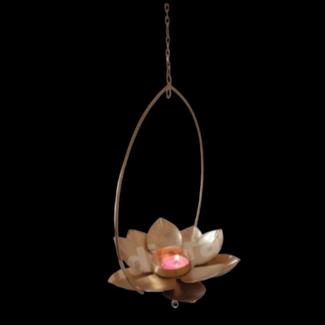 Hanging Lotus Tealight Holder