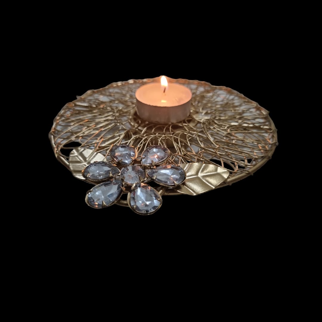 Pearl Round TeaLight Holder