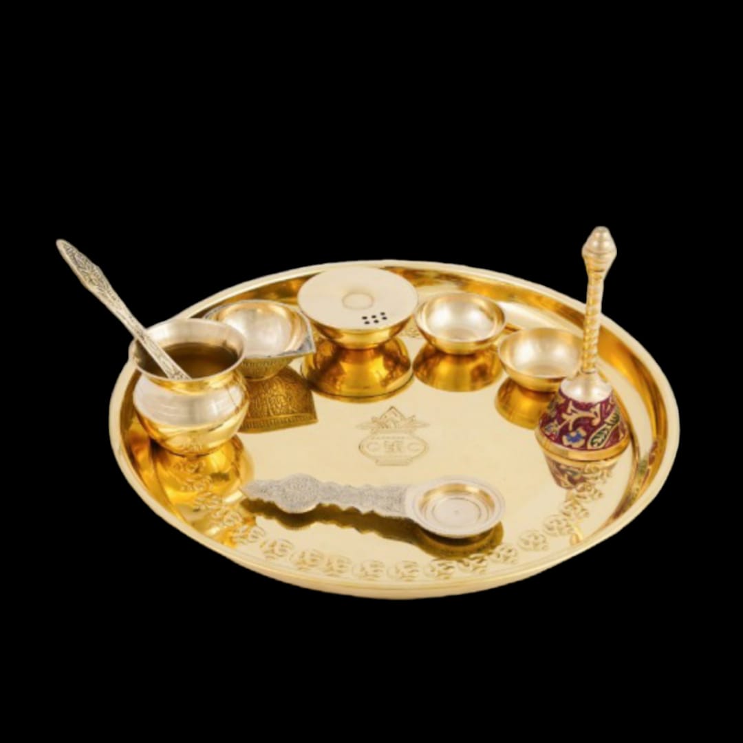 Brass Pooja Thali Set