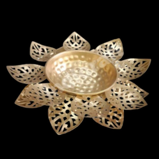 Indicraft Flower Cut Decorative Platter