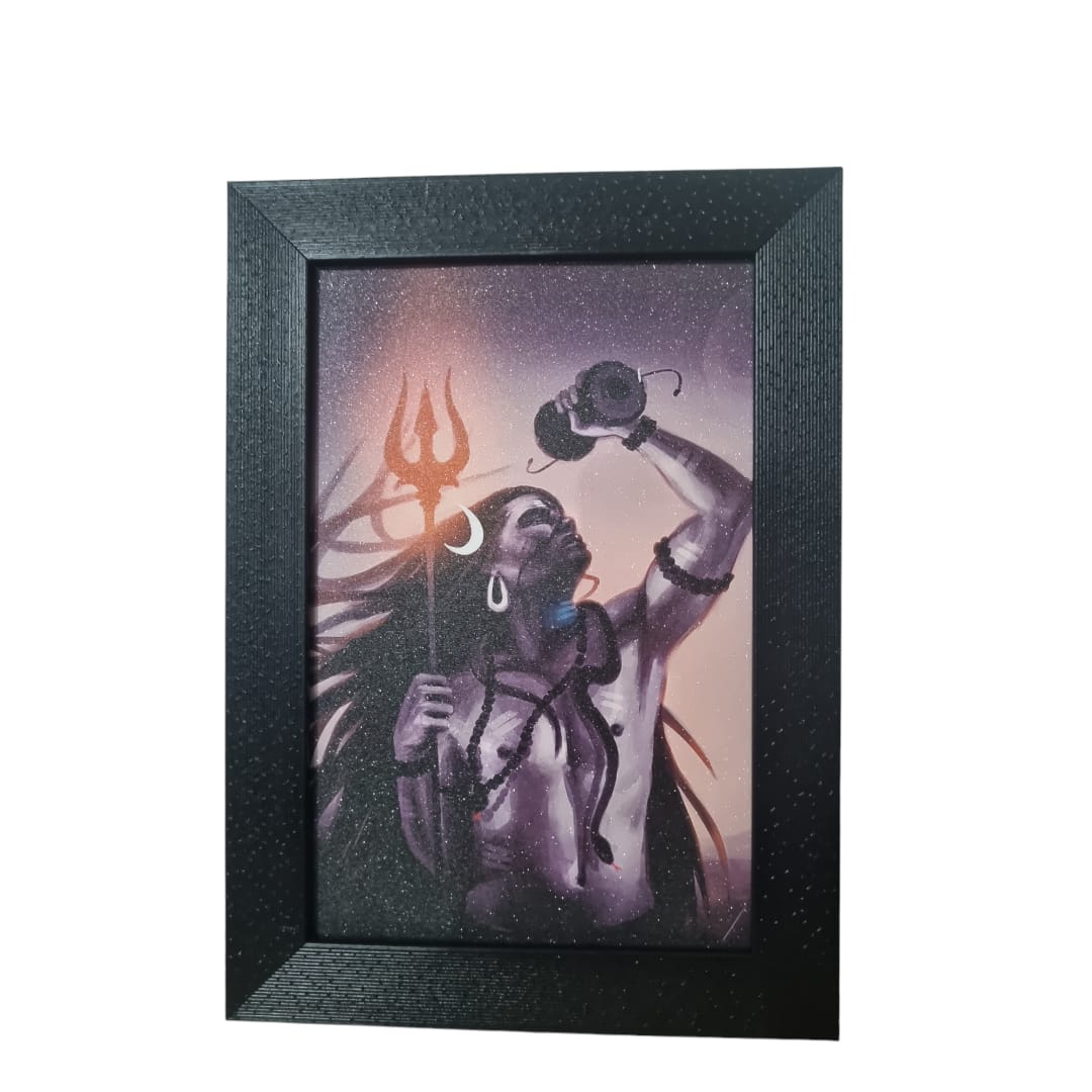 Wall Art Of Shiva With Frame for Home and Office Decor