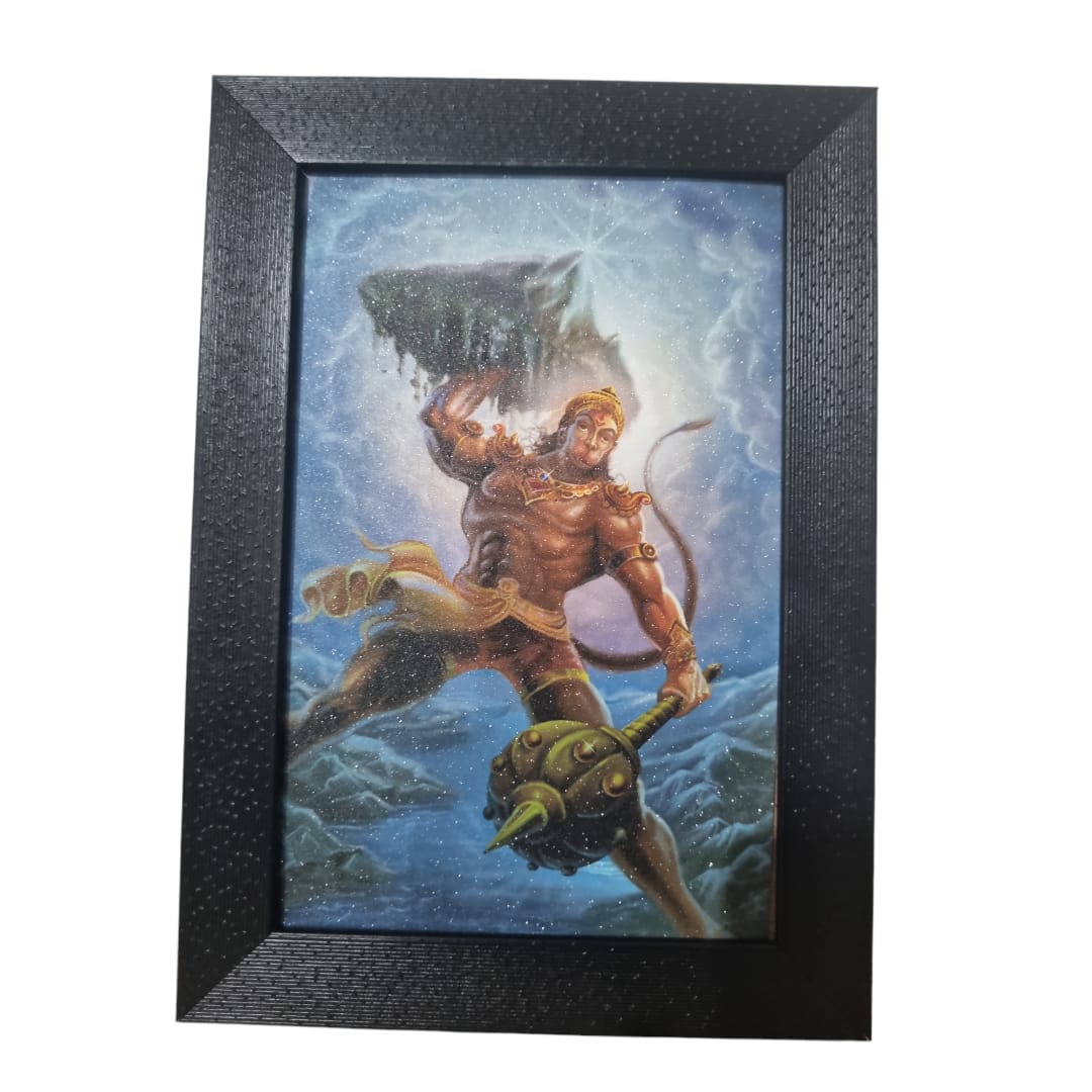 Wall Art Of Hanuman With Frame for Home and Office Decor