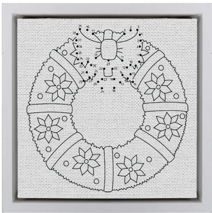 CHRISTMAS WREATH DIY Framed Canvas Base for Painting