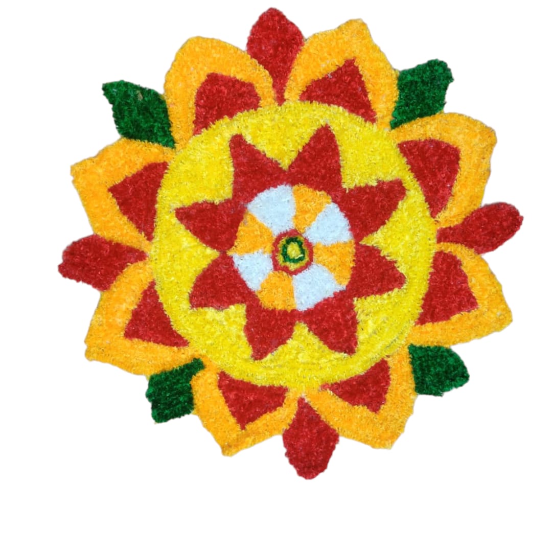 Round Rangoli Mat 2ft