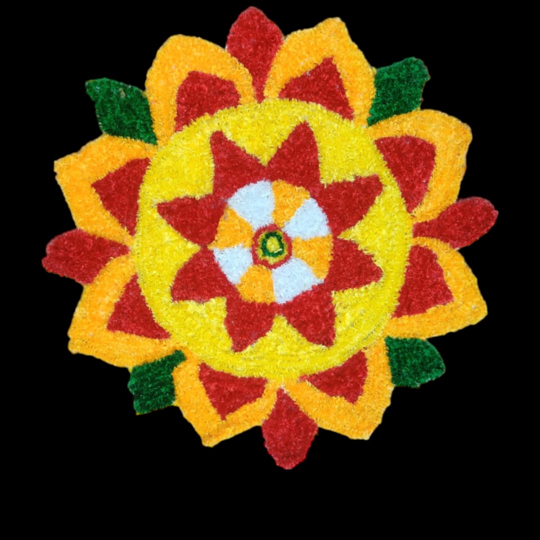 Round Rangoli Mat 2ft