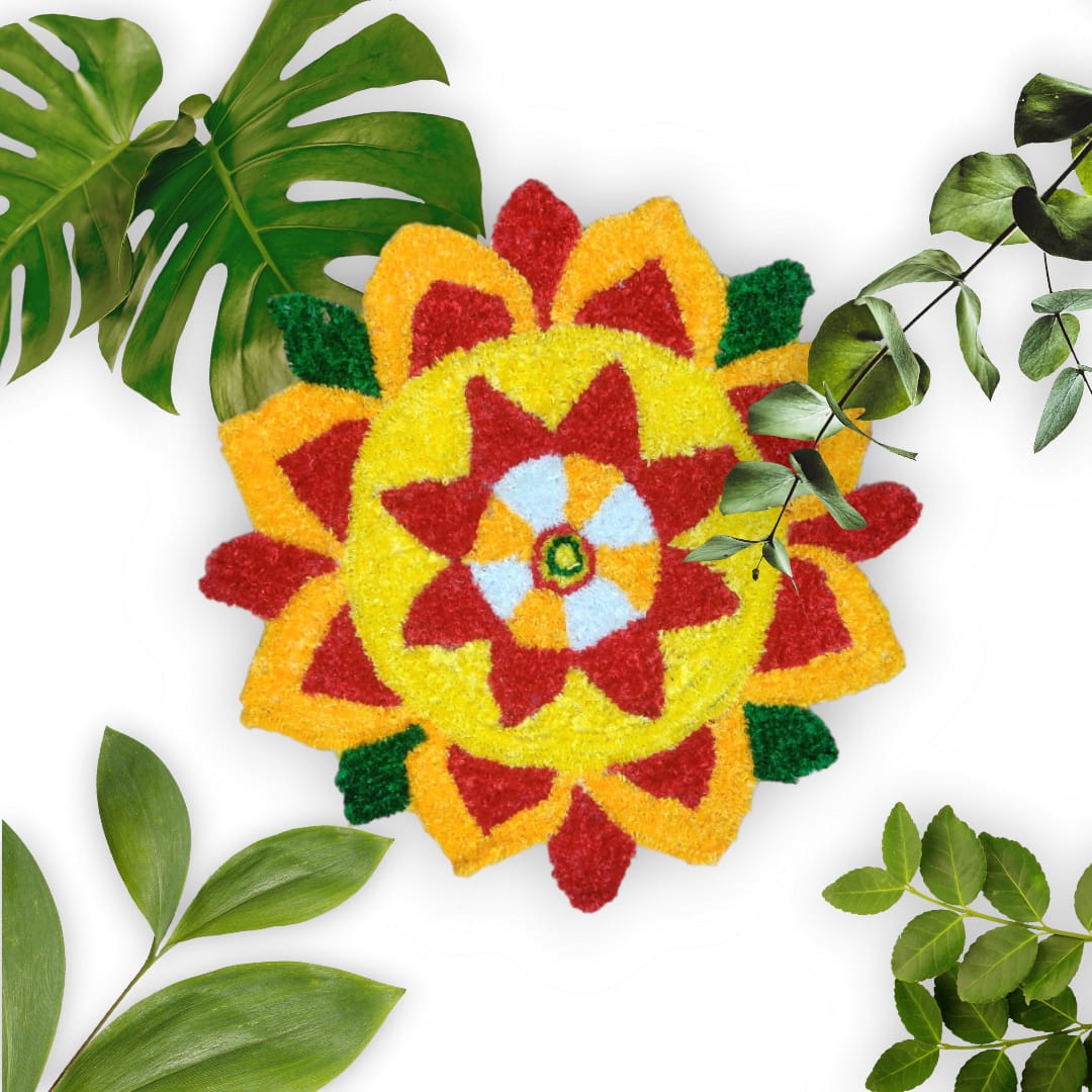 Round Rangoli Mat 2ft