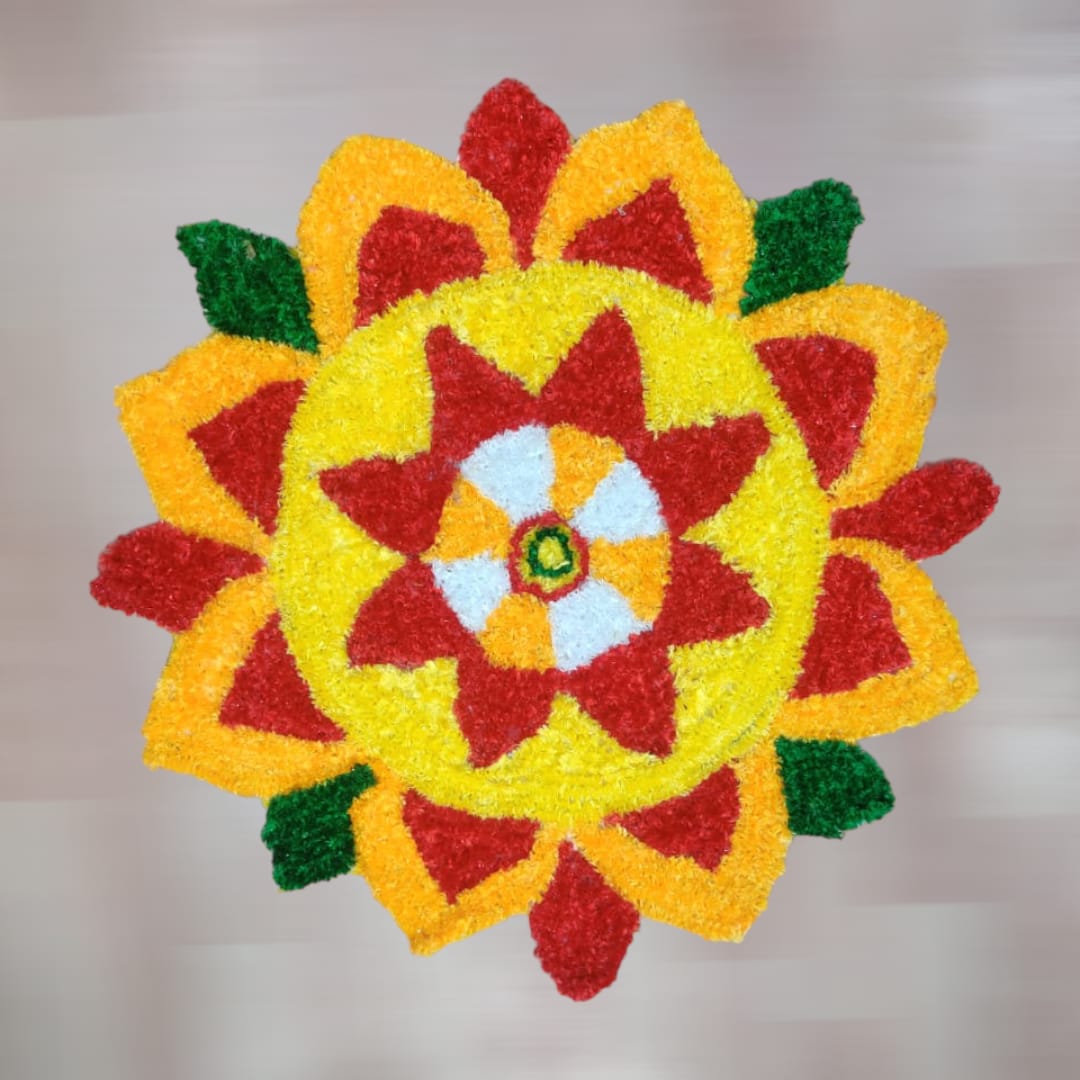 Round Rangoli Mat 2ft