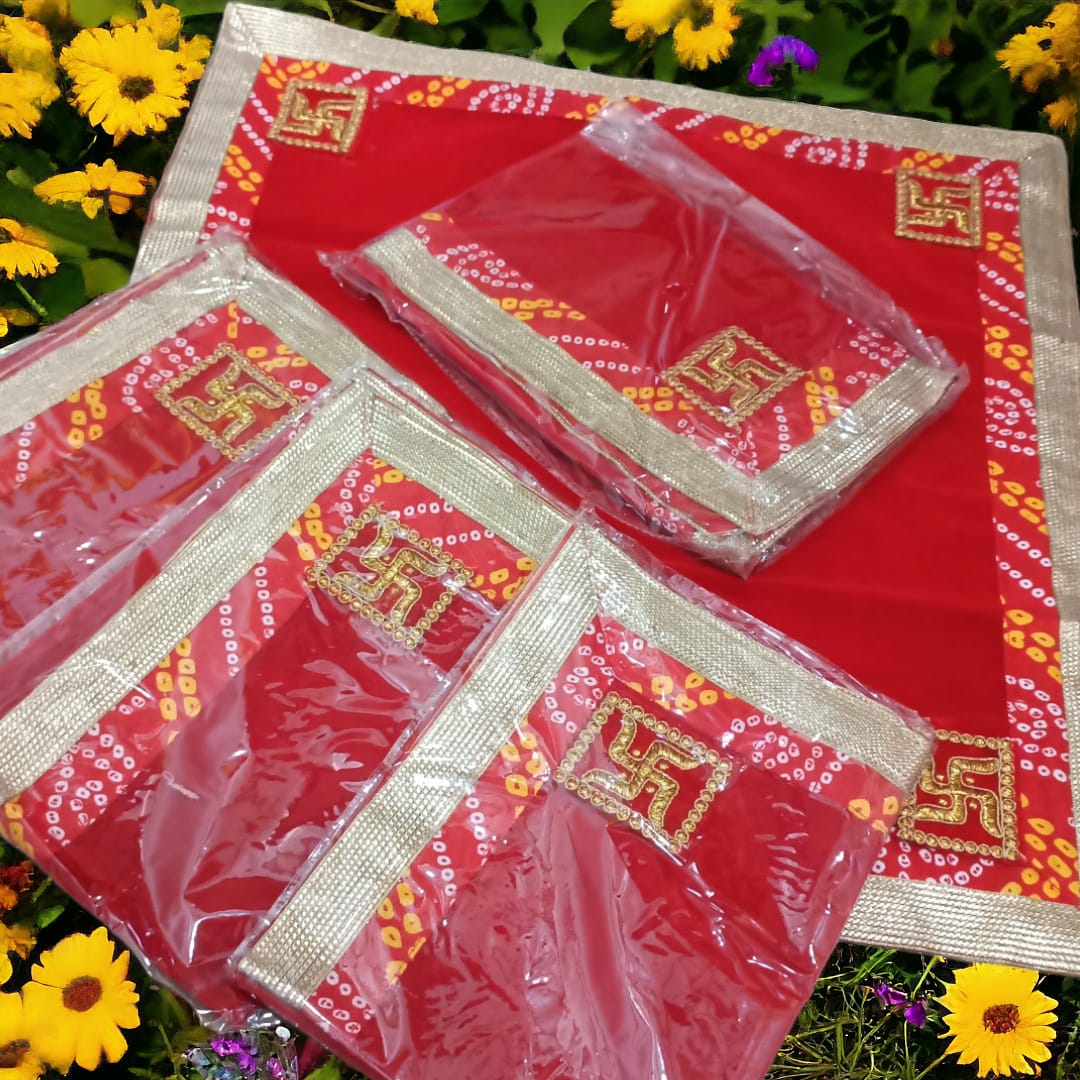 Square Velvet Pooja Aasan,Mat 60*60cm