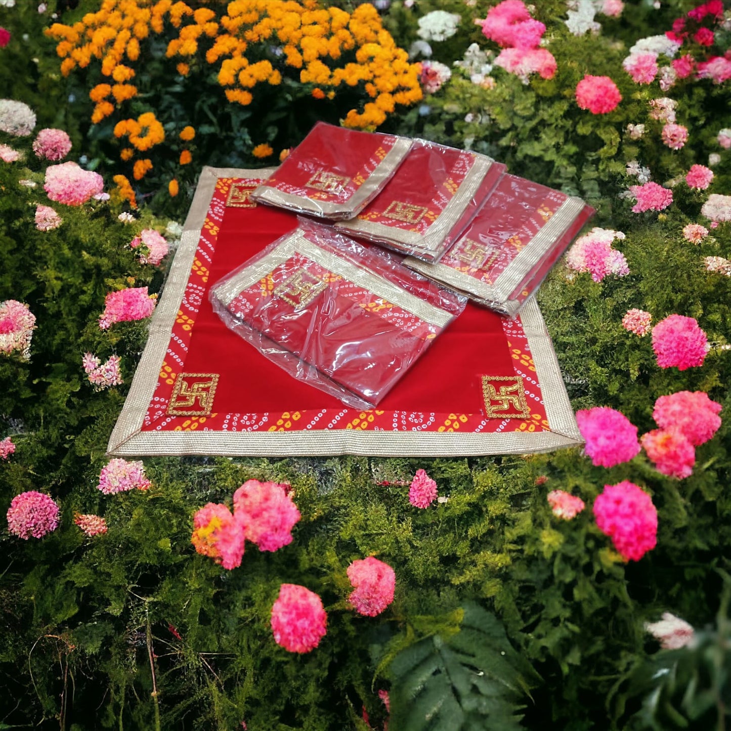 Square Velvet Pooja Aasan,Mat 60*60cm