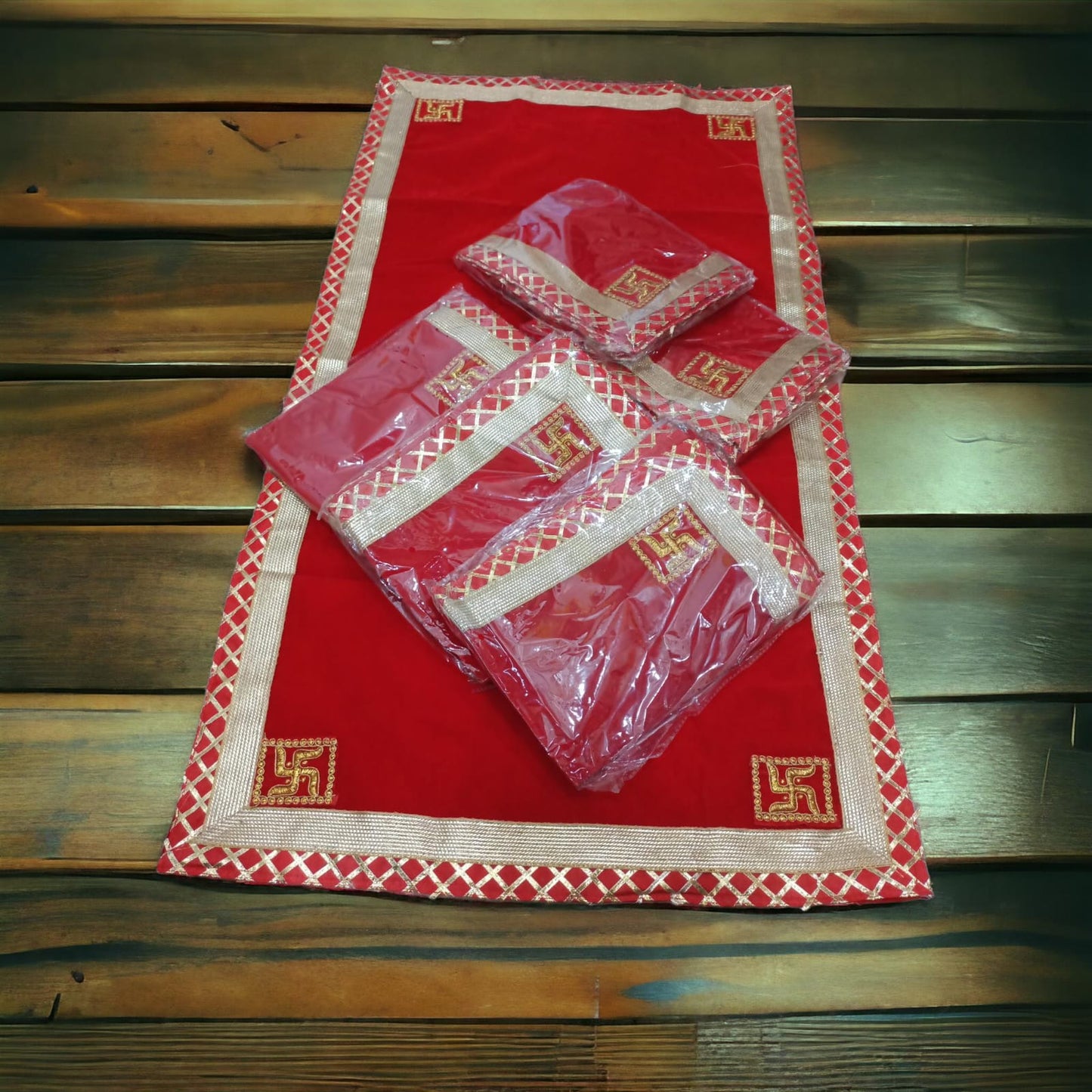 Rectangluar Velvet Pooja Aasan, Mat 60*76(in cm)