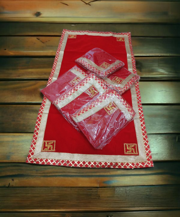 Rectangluar Velvet Pooja Aasan, Mat 60*76(in cm)