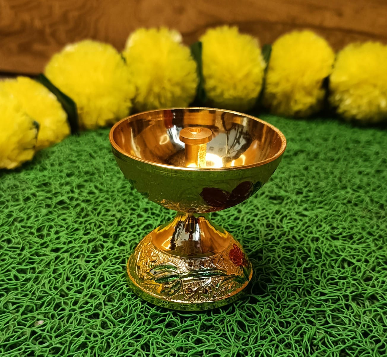 Meenakari Pooja Thali Set