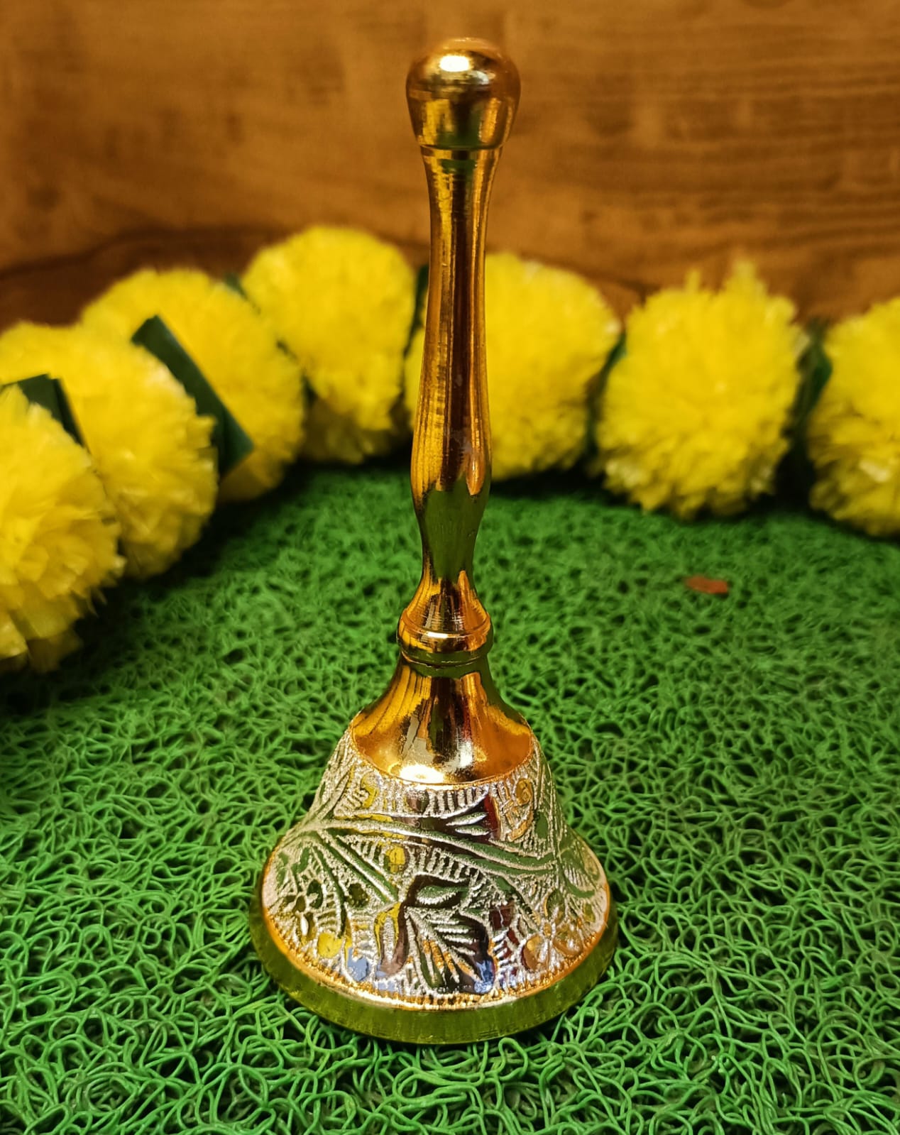 Gold & Silver Meenakari Pooja Thali Set