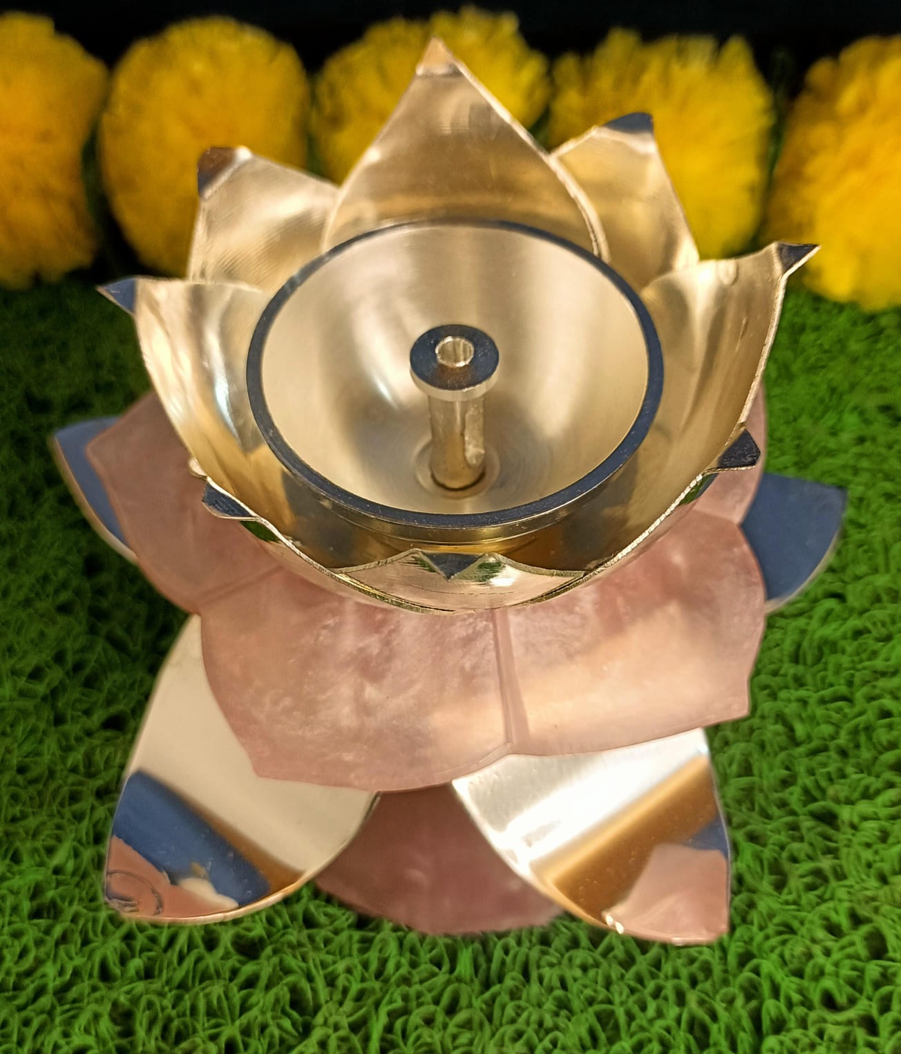 Stone Studded Akhand Diya