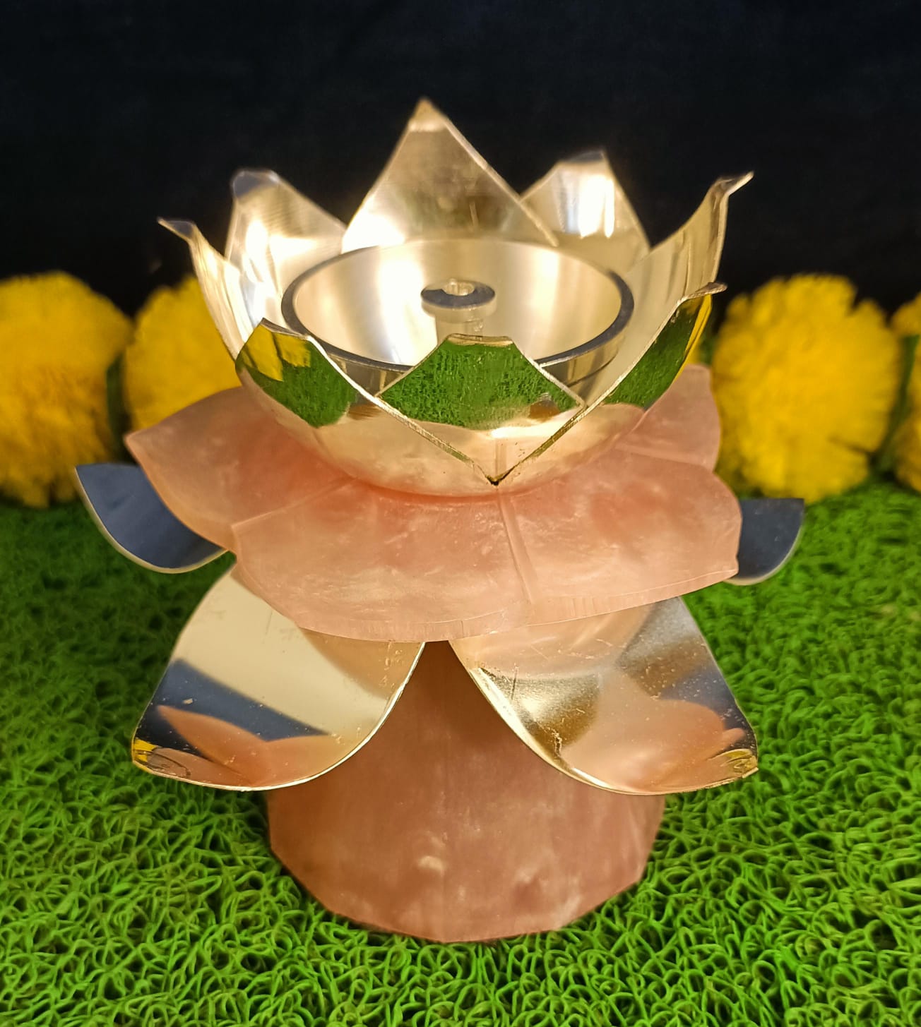 Stone Studded Akhand Diya