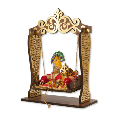 Unique Swing Palna Lord Krishna Janamashtami MDF Indian Gopal Jhula