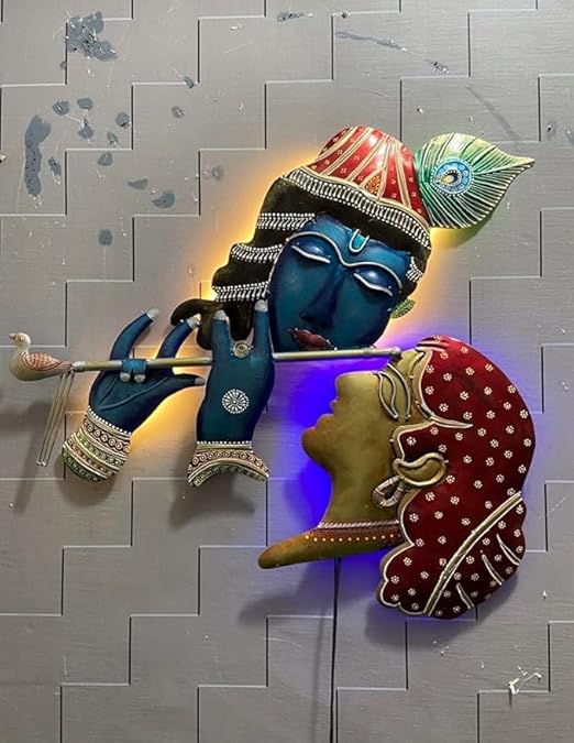 RADHE SHYAM Wall Decoration With LED Light