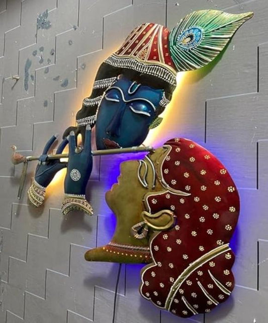 RADHE SHYAM Wall Decoration With LED Light