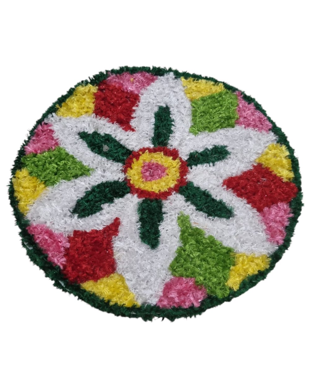 Multicolor Rangoli Mat 1 Ft