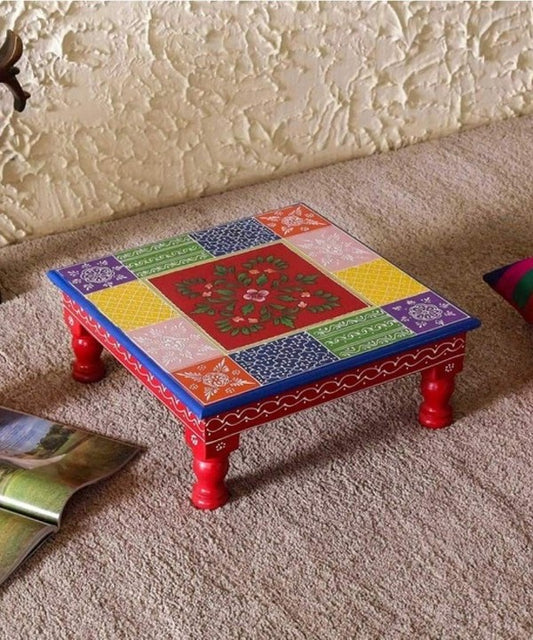 Wooden Chouki 12 inch