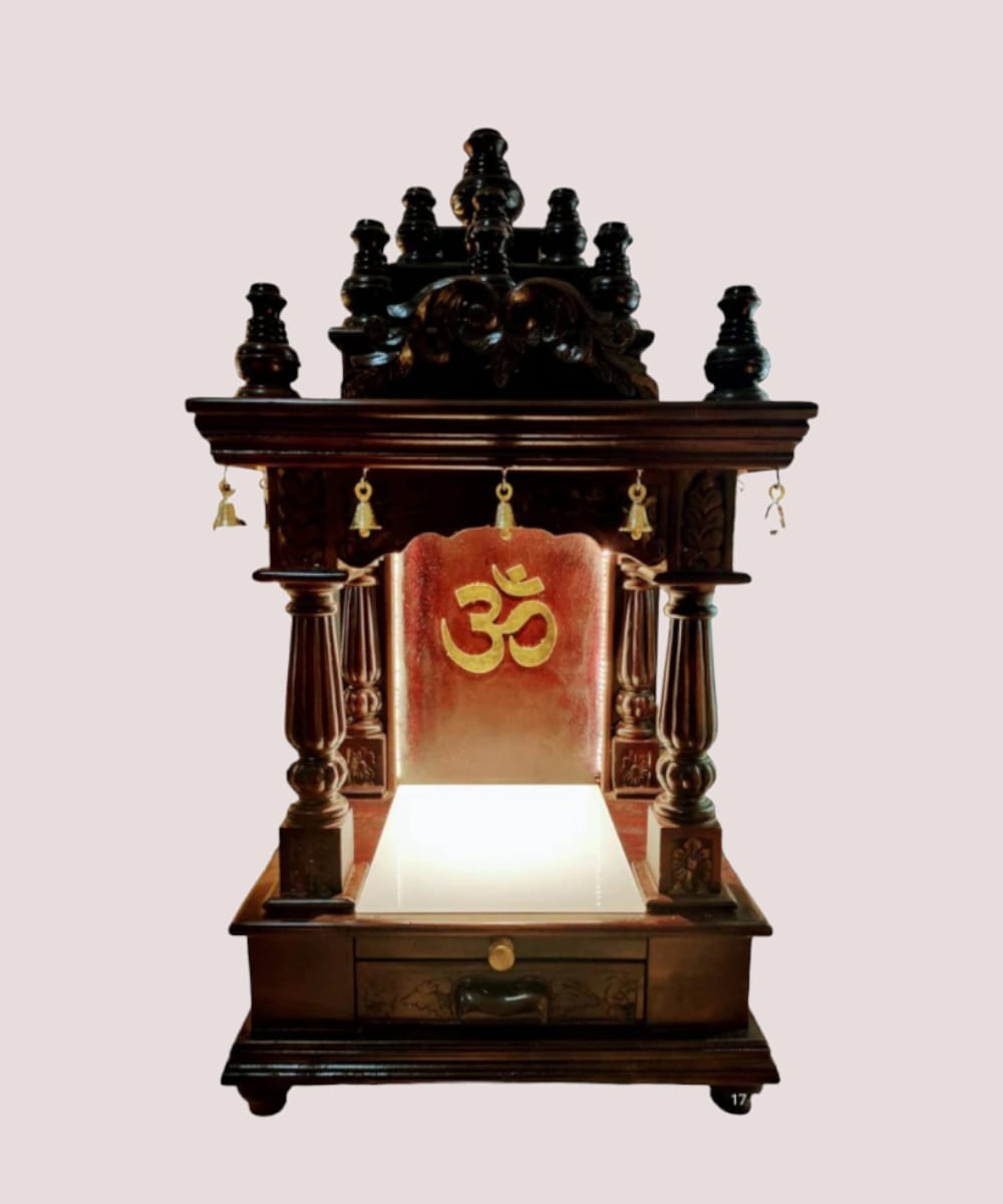 "The Traditional"Pooja Mandir(Single Drawer)