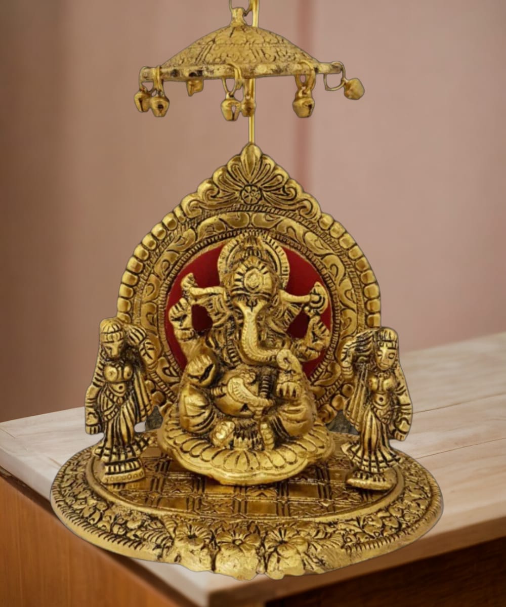 Lord Ganesha Statue with Umbrella