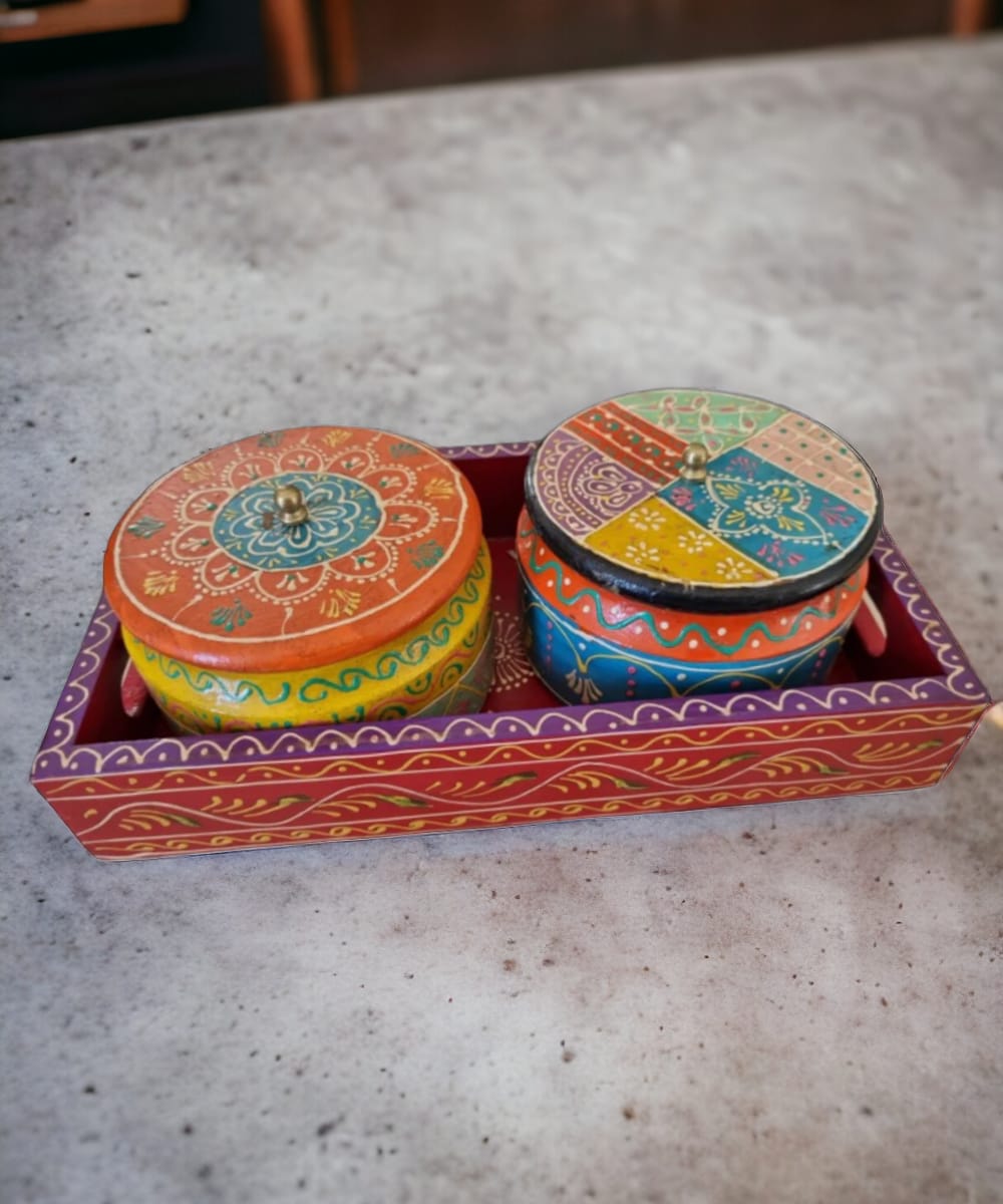 Wooden Painted Dry Fruit Box