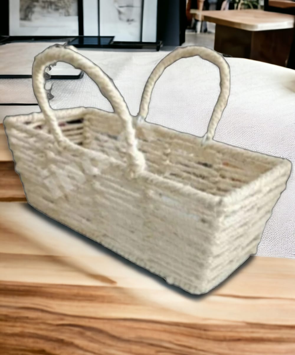 Jute Rectangle Basket