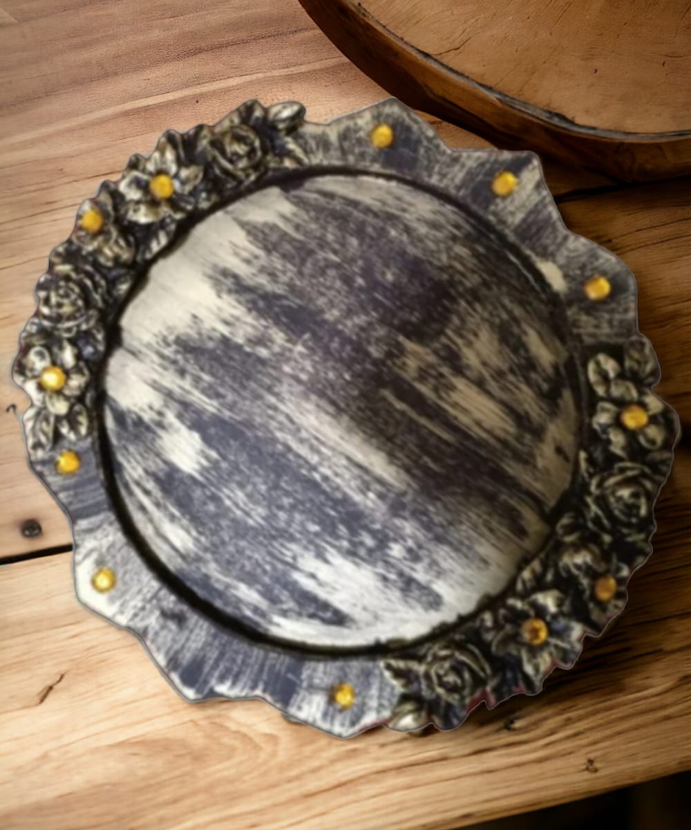 Circular Wooden Tray