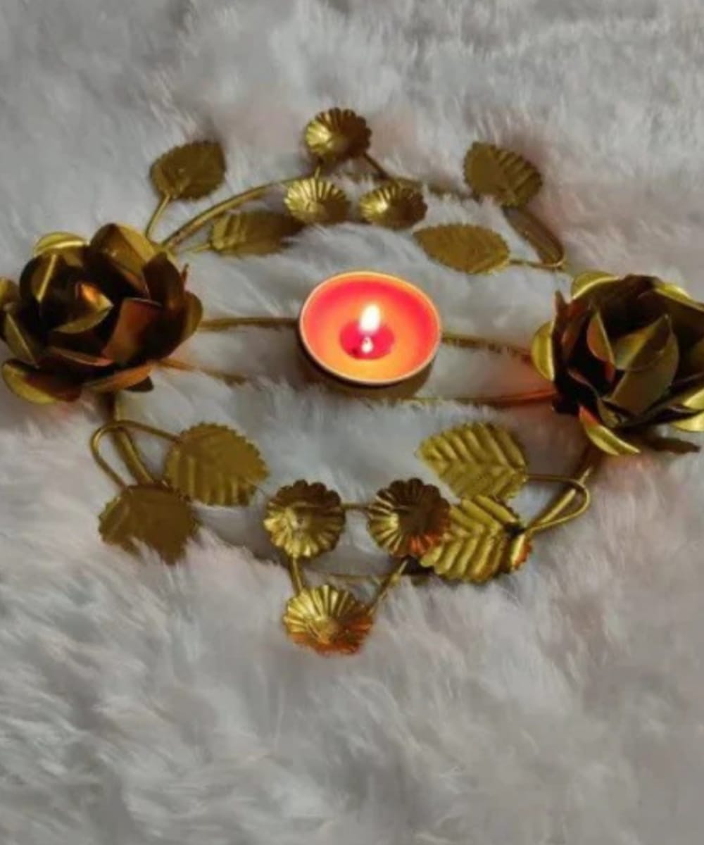 Circular Rose TeaLight Holder Small