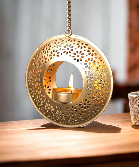 Ring Shape Hanging Tealight Candle Holder