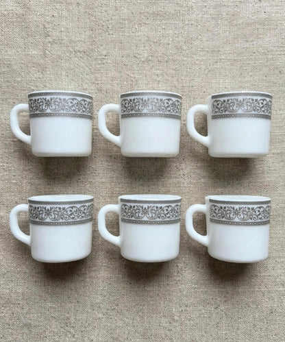 Grey Royal Tea Cup Set 6 Pcs