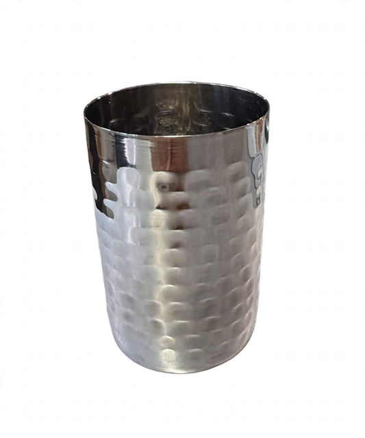 Hammered Stainless Steel Glass