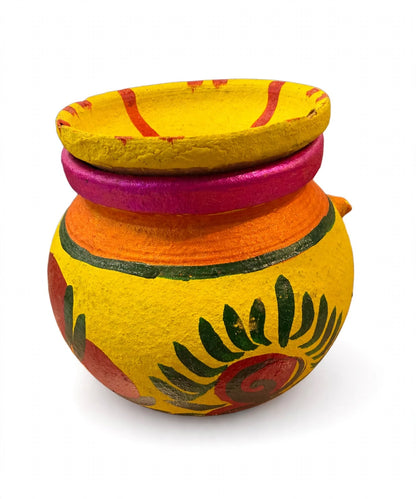 Clay Karwa Chauth Lota with Lid
