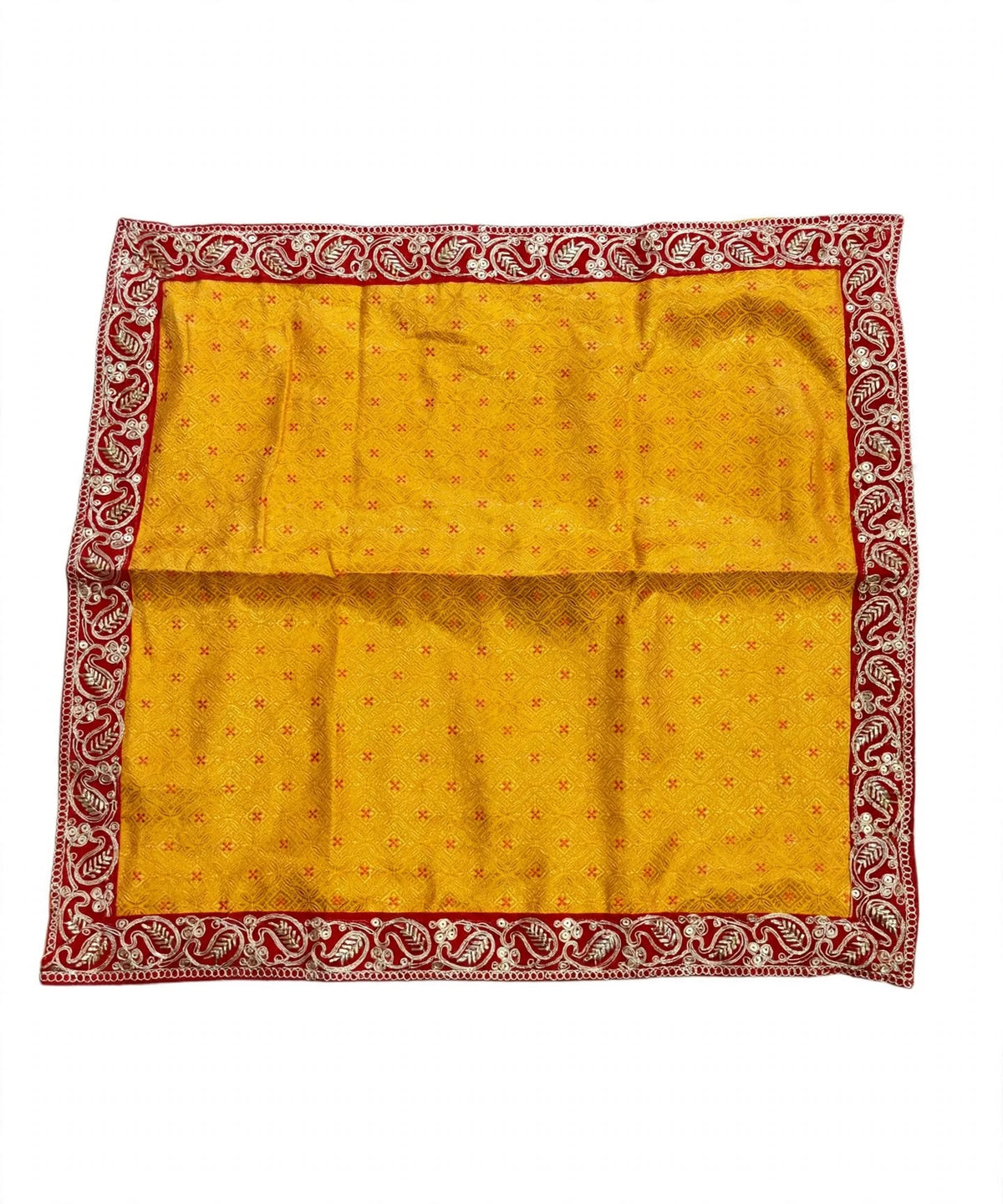 Pooja Aasan,Mat Yellow 55x55cm