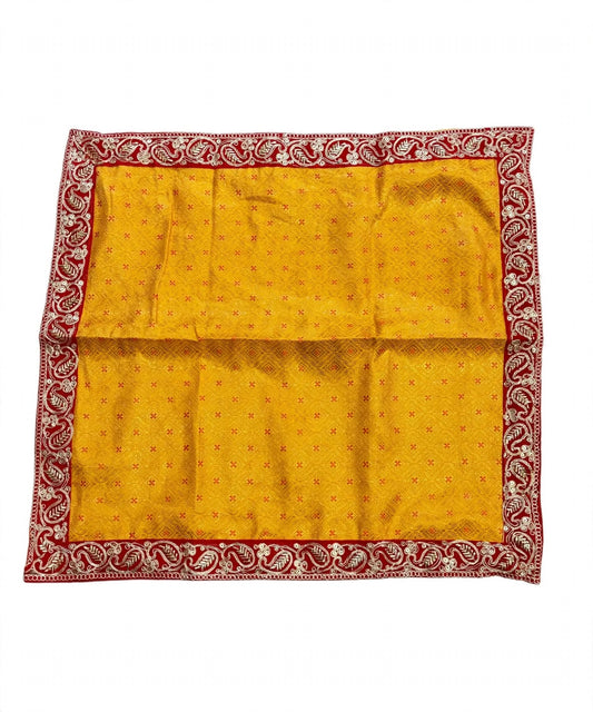 Pooja Aasan,Mat Yellow 55x55cm