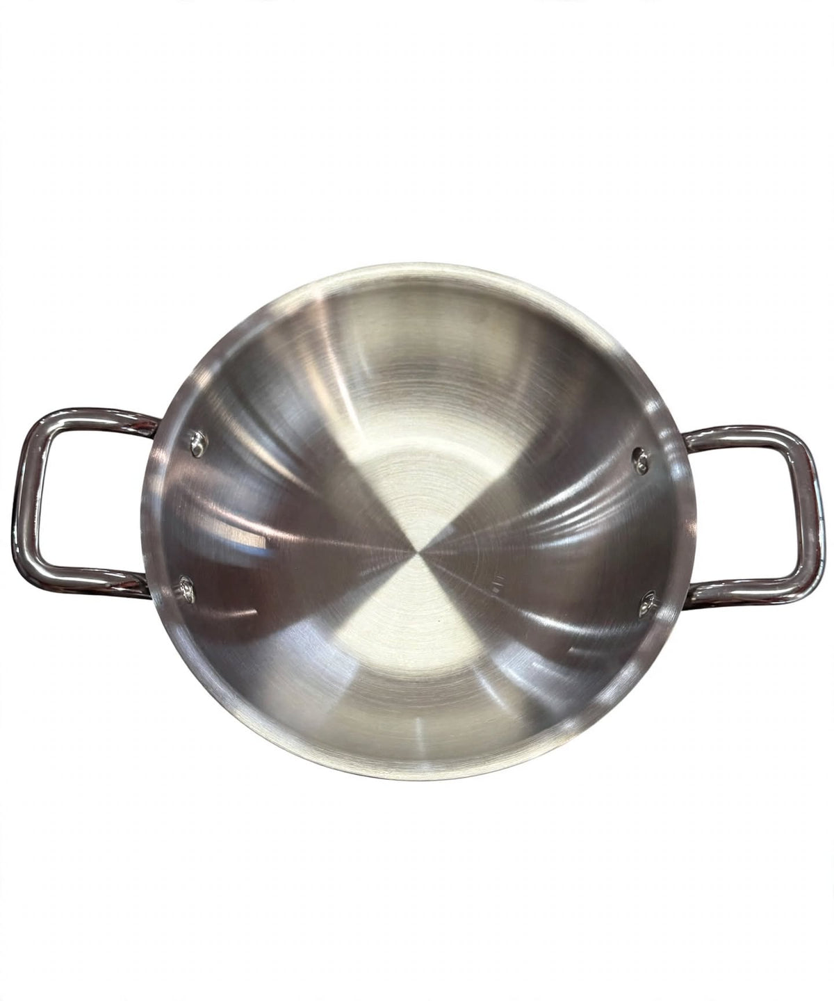 Stainless Steel Kadhai with Handles 20cm