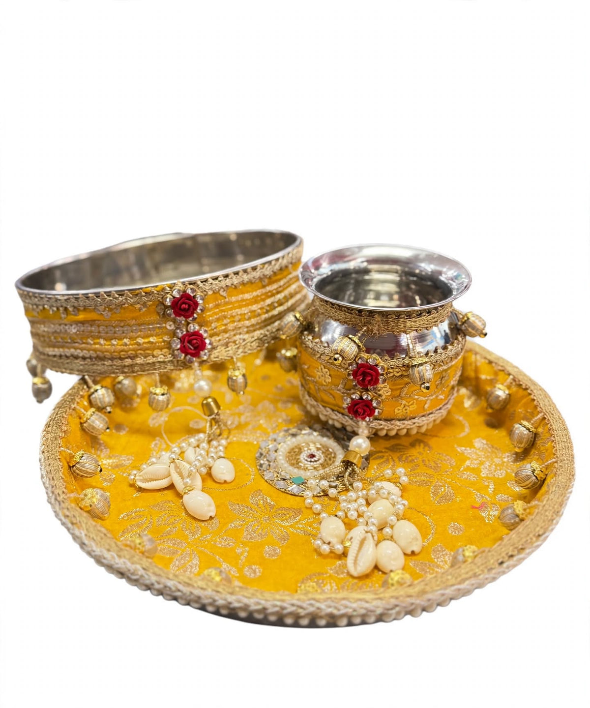 Karwa Chauth Thali Set Yellow