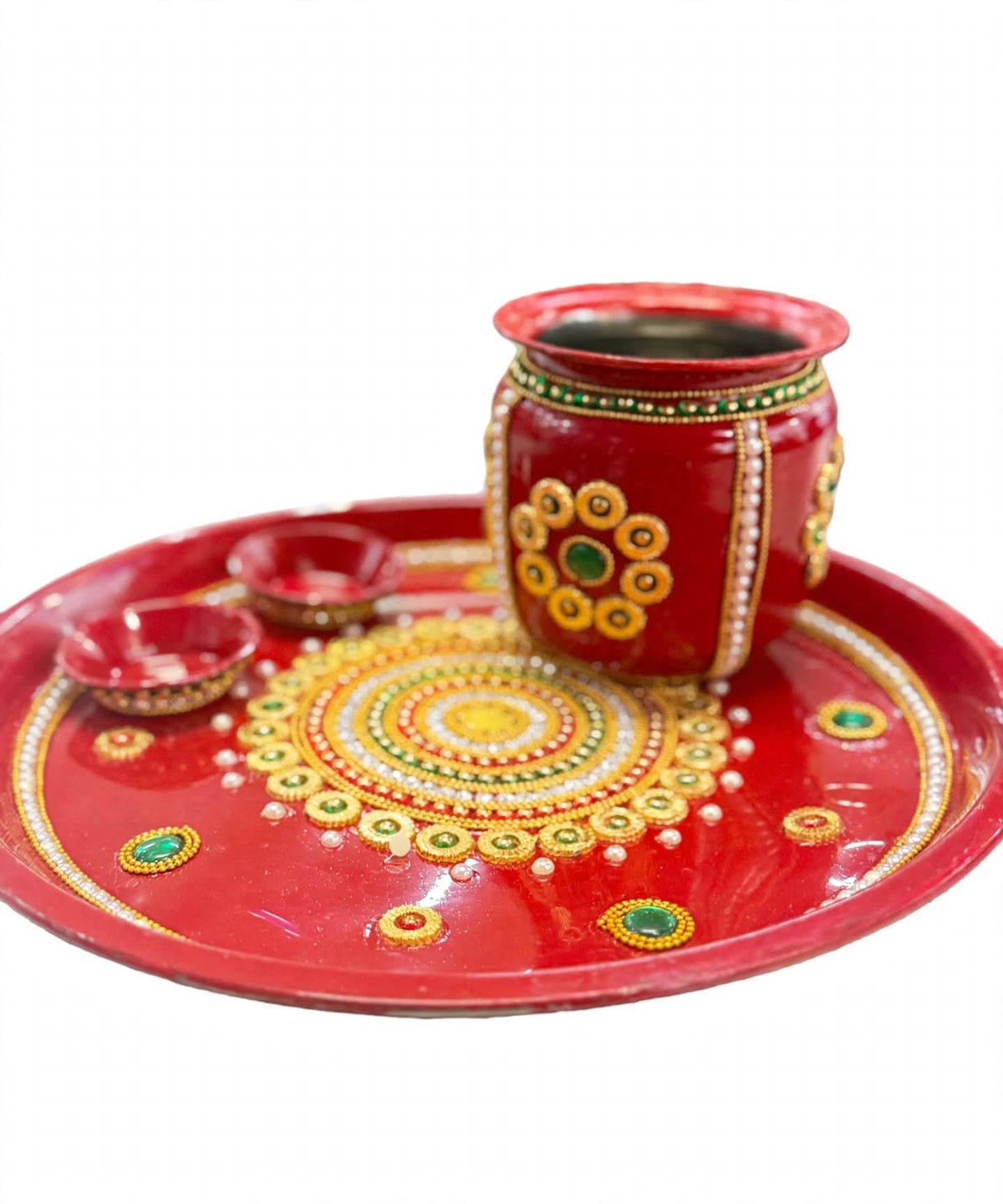 Karwa Chauth Thali Set Red