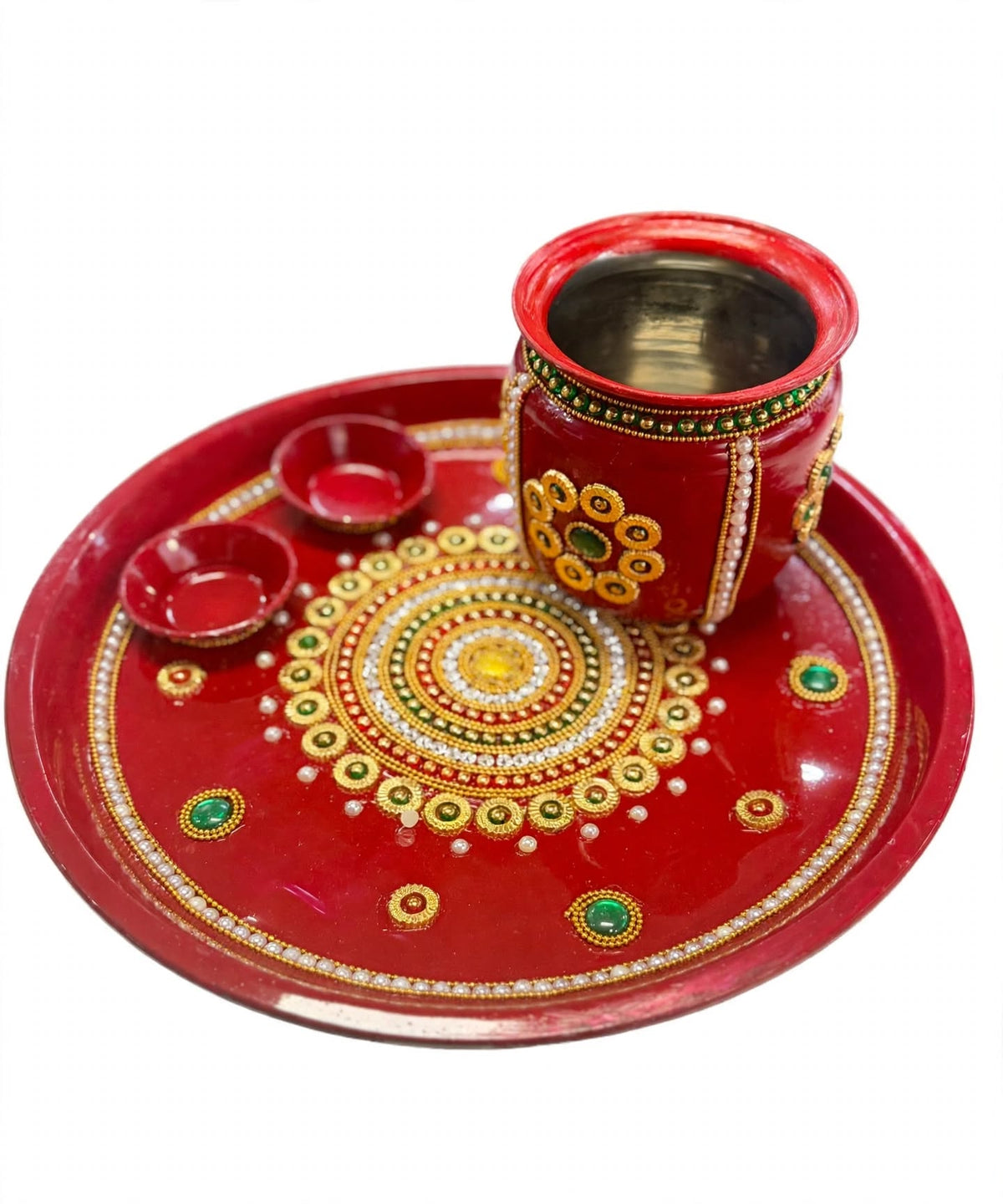 Karwa Chauth Thali Set Red