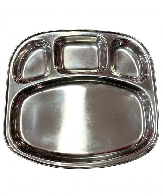 Stainless Steel 4 Compartment Thali