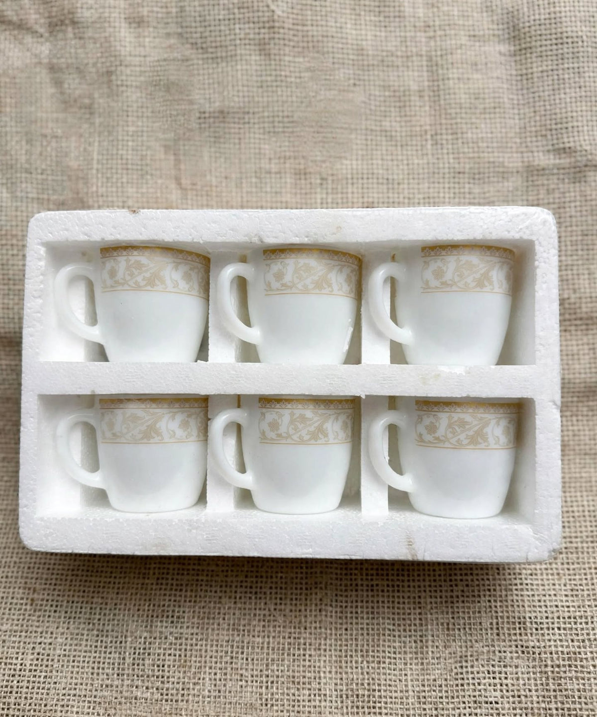 Gold Vine Tea Cup Set 6 Pcs