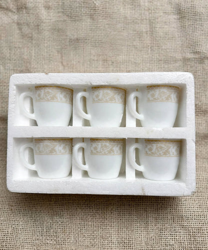 Gold Vine Tea Cup Set 6 Pcs