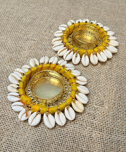 Kaudi Shell Tealight Holder Pair
