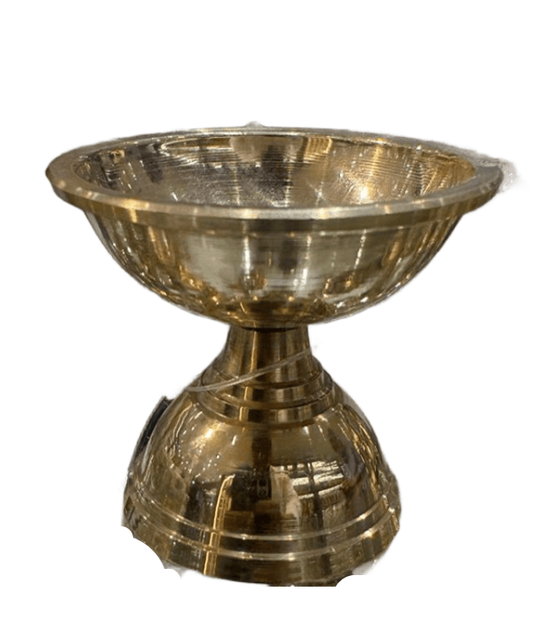 Handcrafted Brass Niranjan Diya | Traditional Brass Niranjani Oil Lamp for Pooja, Aarti & Temple Worship