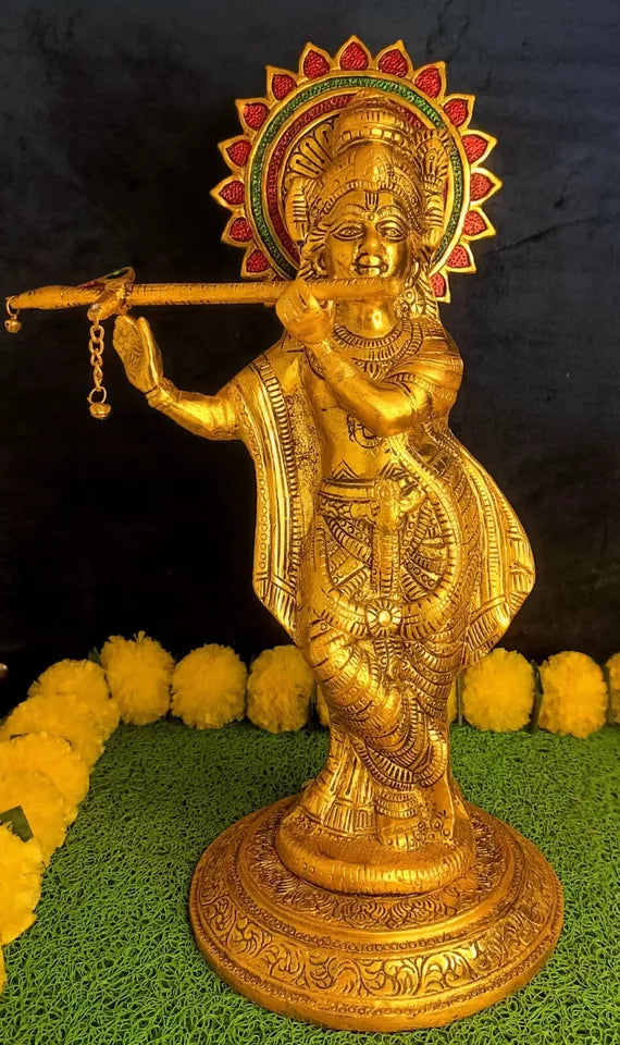 Lord Krishna with Flute Statue - Height - 46 cm