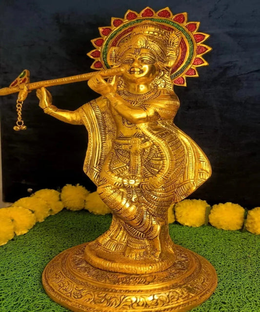 Lord Krishna with Flute Statue - Height - 46 cm